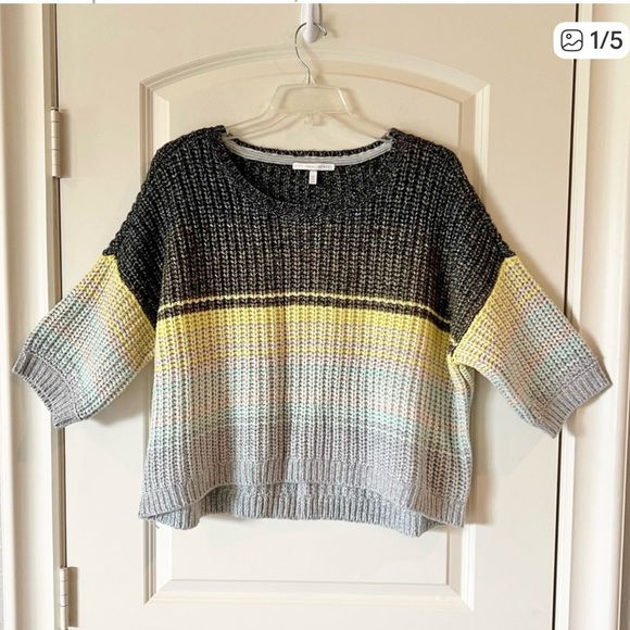 Victoria’s Secret striped boxy boatneck sweater - Picture 1 of 5